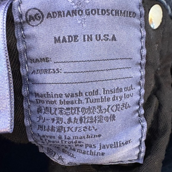 Alexa Chung for AG Adriano Goldschmied Washed Black Denim Shorts Size 27 - Picture 7 of 7